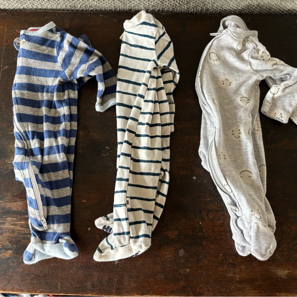 Striped and Smiley Kids One Piece Set